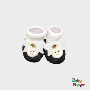 100% Cotton Booties For Newborn Baby Cartoon Character -Black