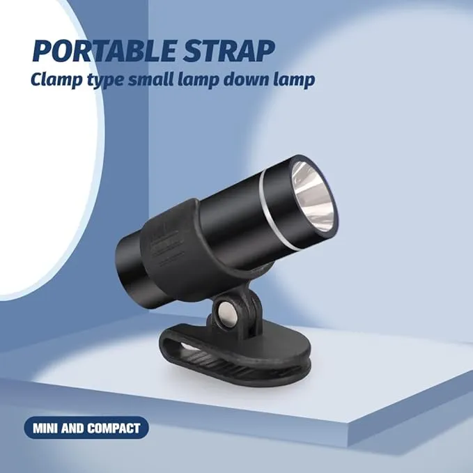 2-Pack Mini Flashlight, Pocket LED shoe light, clip on rechargeable hat Flash Light, 200 Lumens Adjustable Brightness Torch,Rechargeable Battery USB C Cable Cycling Camping Hiking