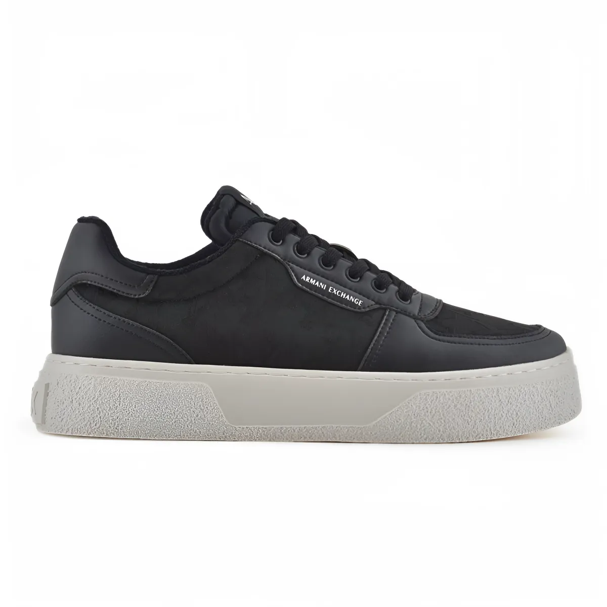 ARMANI EXCHANGE Fabric Allover Logo Sneakers XUX196-BLK
