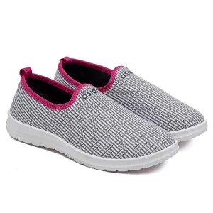 ASIAN BARFI-02 Sports Running Sneakers for Ladies | Sports Shoes Running Shoes for Girls Stylish Walking, Gym & Party Walking Shoes for Women (Grey, Numeric_6)