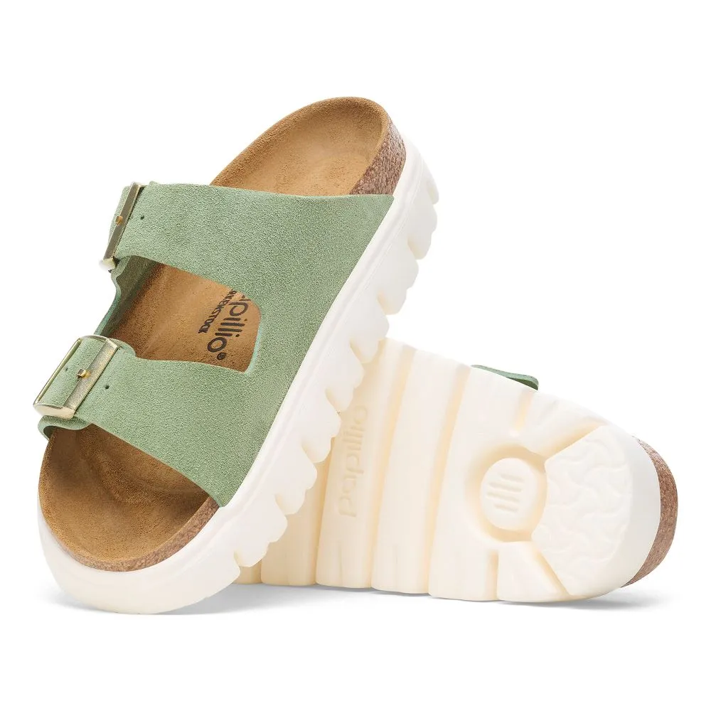 'Birkenstock' Women's Arizona Chunky Suede Leather Sandal - Green Tea