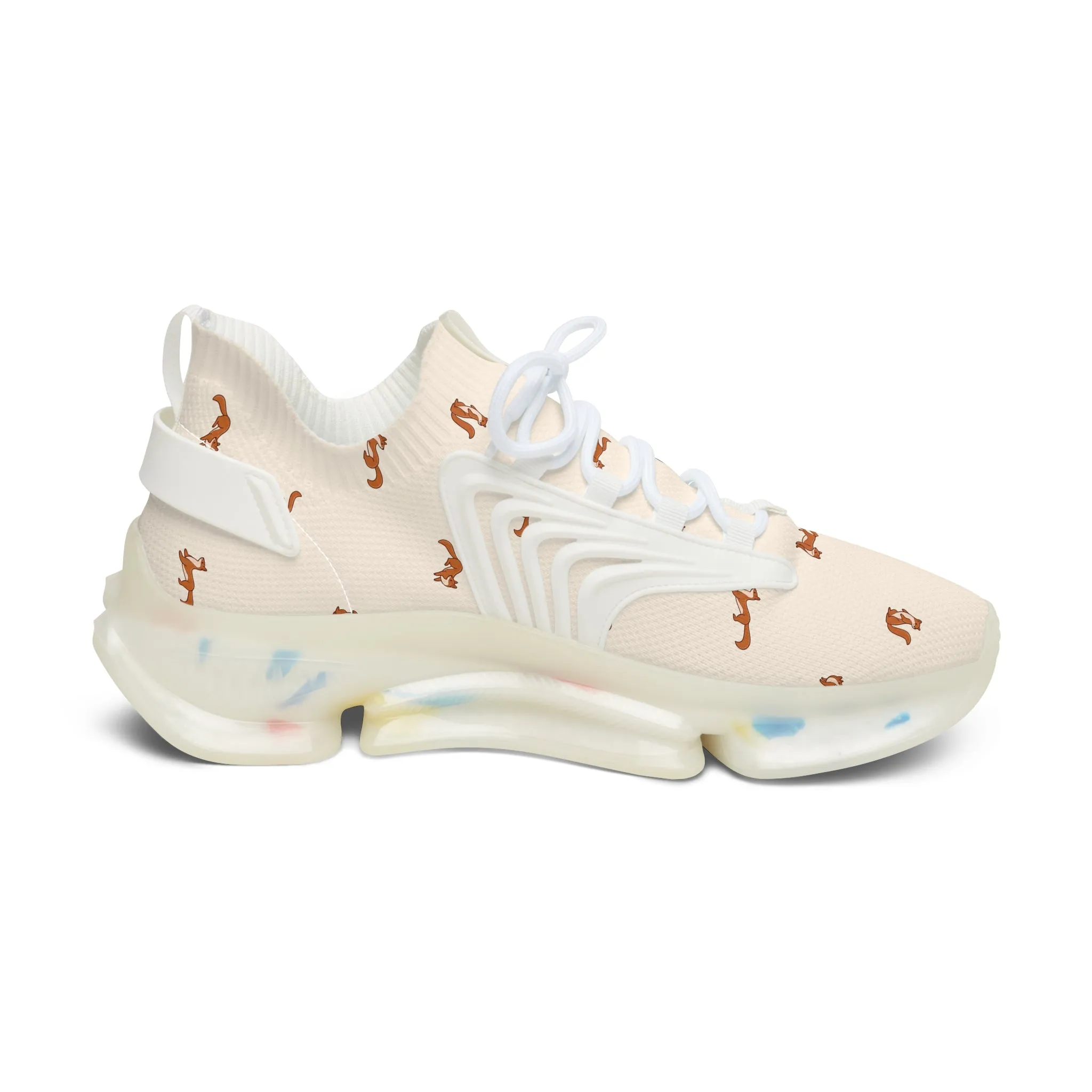 Chic Women&#039;s Mesh Sneakers with Playful Design