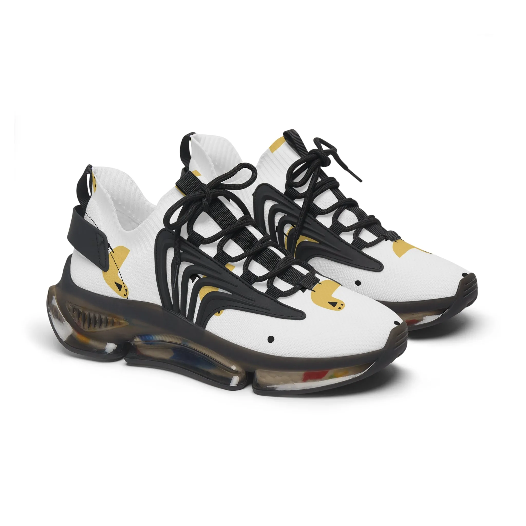 Chic Women's Mesh Sneakers with Whimsical Bird Design - Lightweight Active Footwear