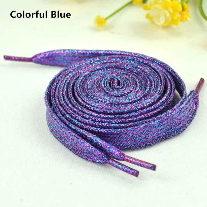 Colorful Trendy Sparkling Sneaker Shoelaces