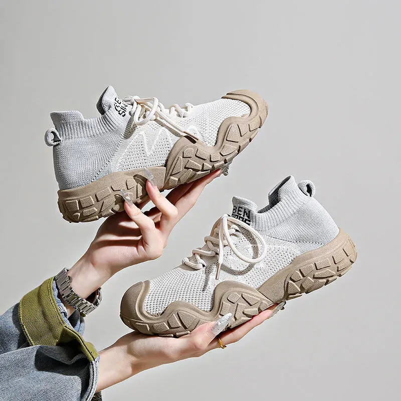 Contrast Mesh Platform Athletic