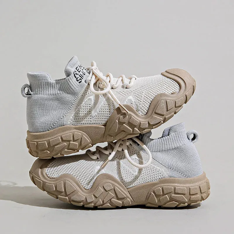 Contrast Mesh Platform Athletic
