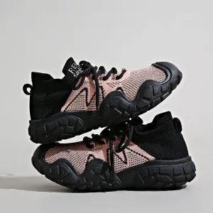 Contrast Mesh Platform Athletic