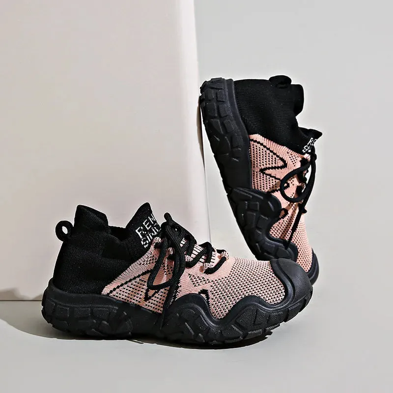 Contrast Mesh Platform Athletic
