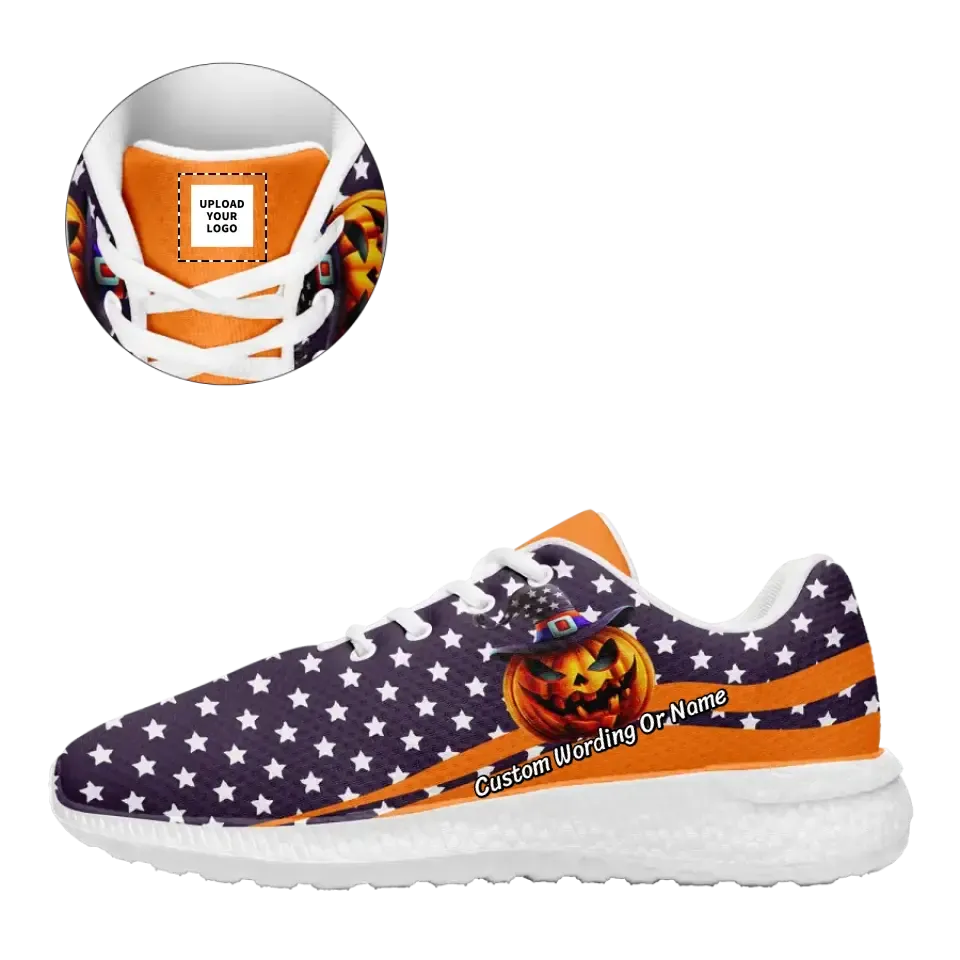 Corporate christmas gifts, custom corporate gifts Personalized?Halloween?Sneakers,?Custom?Pumpkin?Shoes,?Comfortable Party?Gift,BLD2-23020145