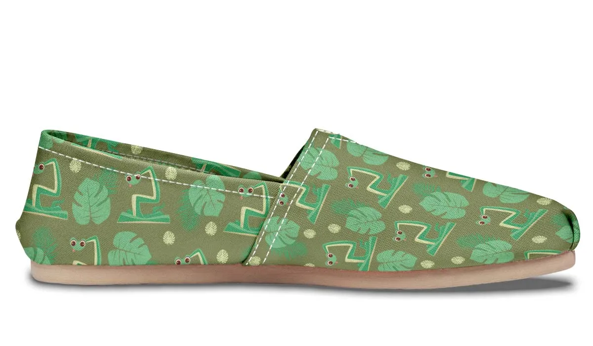 Cute Snake Pattern Casual Shoes