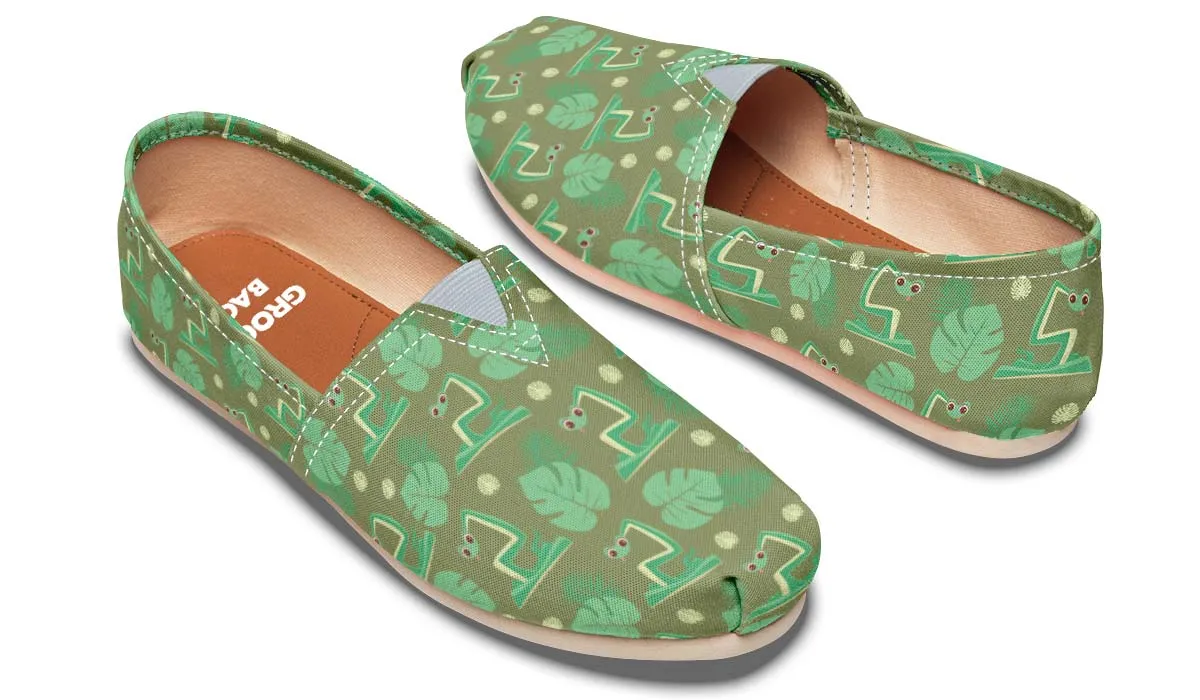 Cute Snake Pattern Casual Shoes