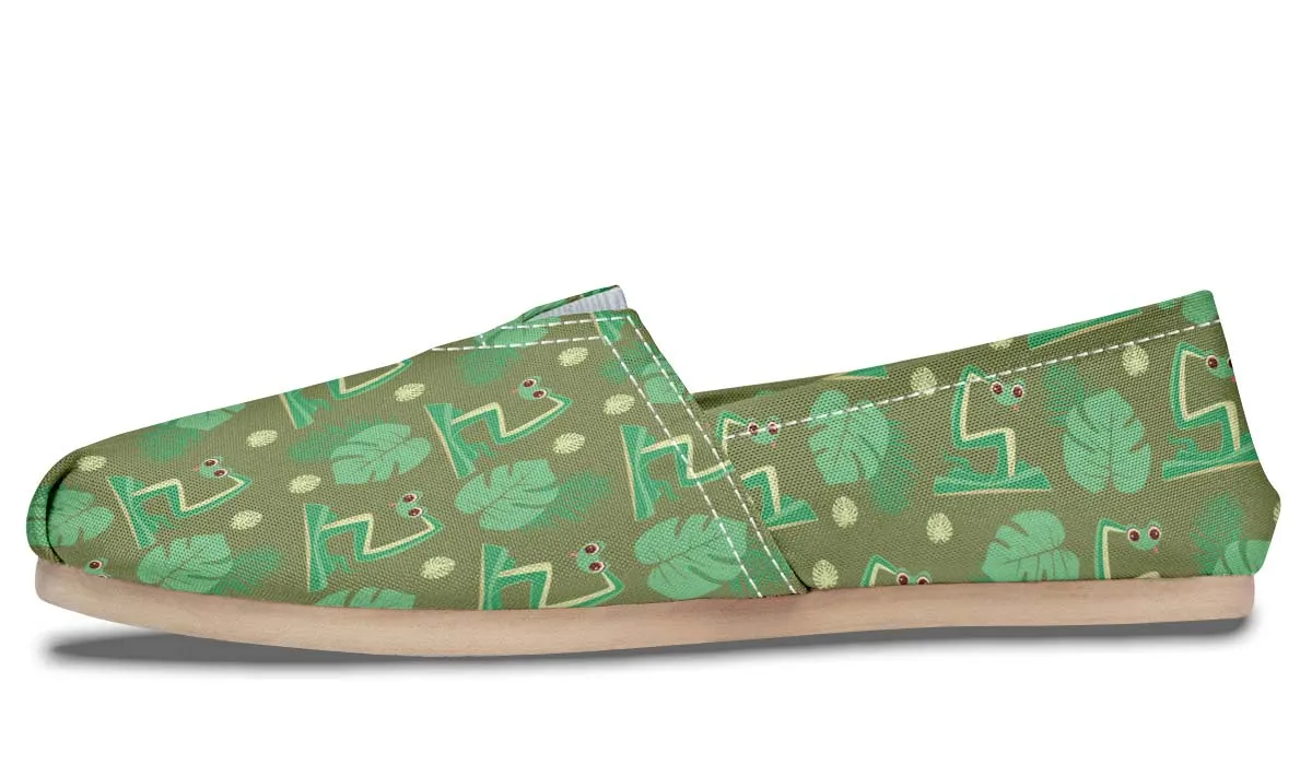 Cute Snake Pattern Casual Shoes