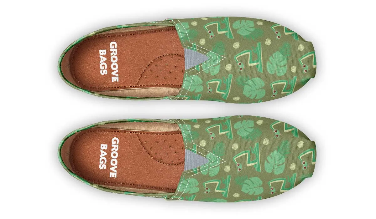 Cute Snake Pattern Casual Shoes