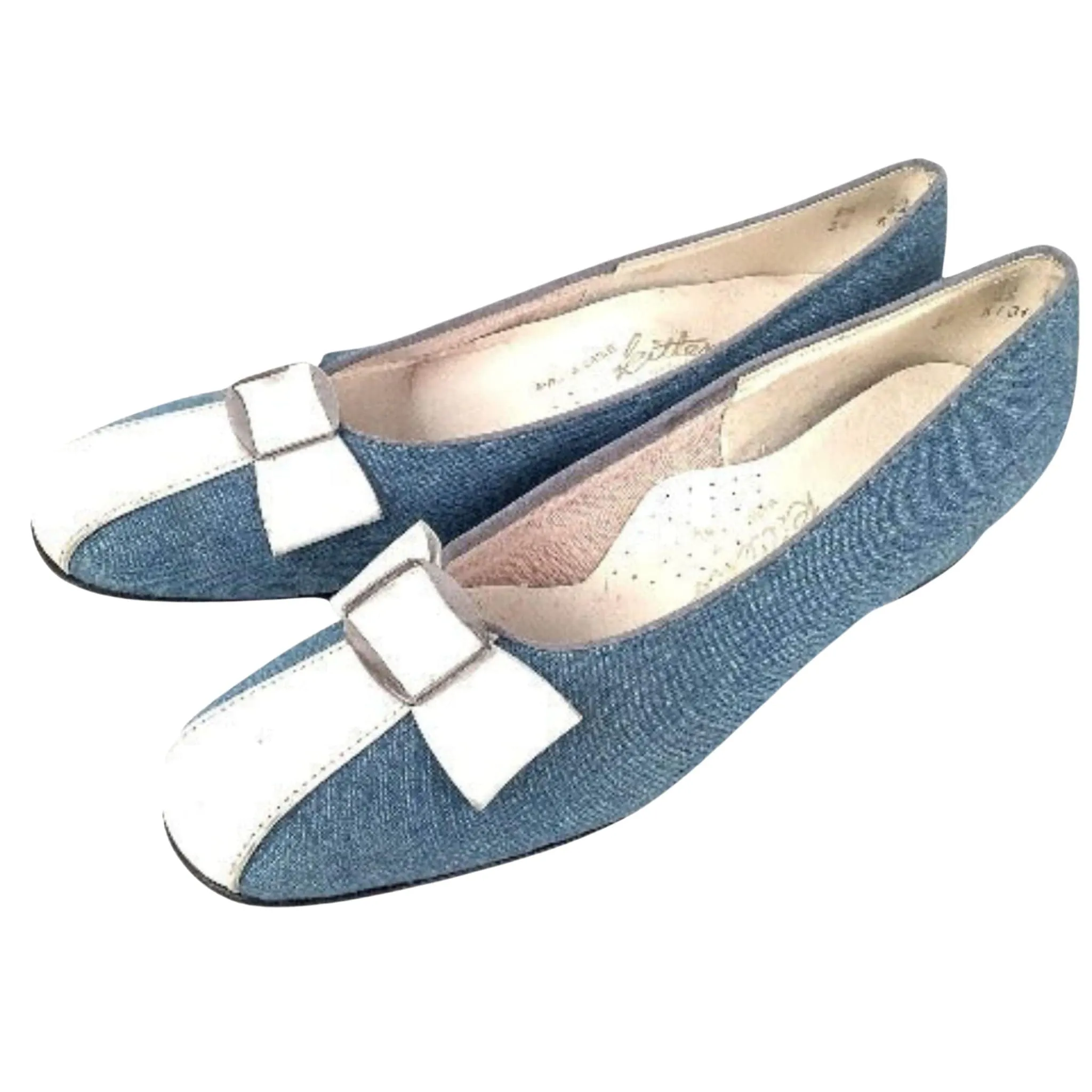 Denim Flat Heel Shoes
