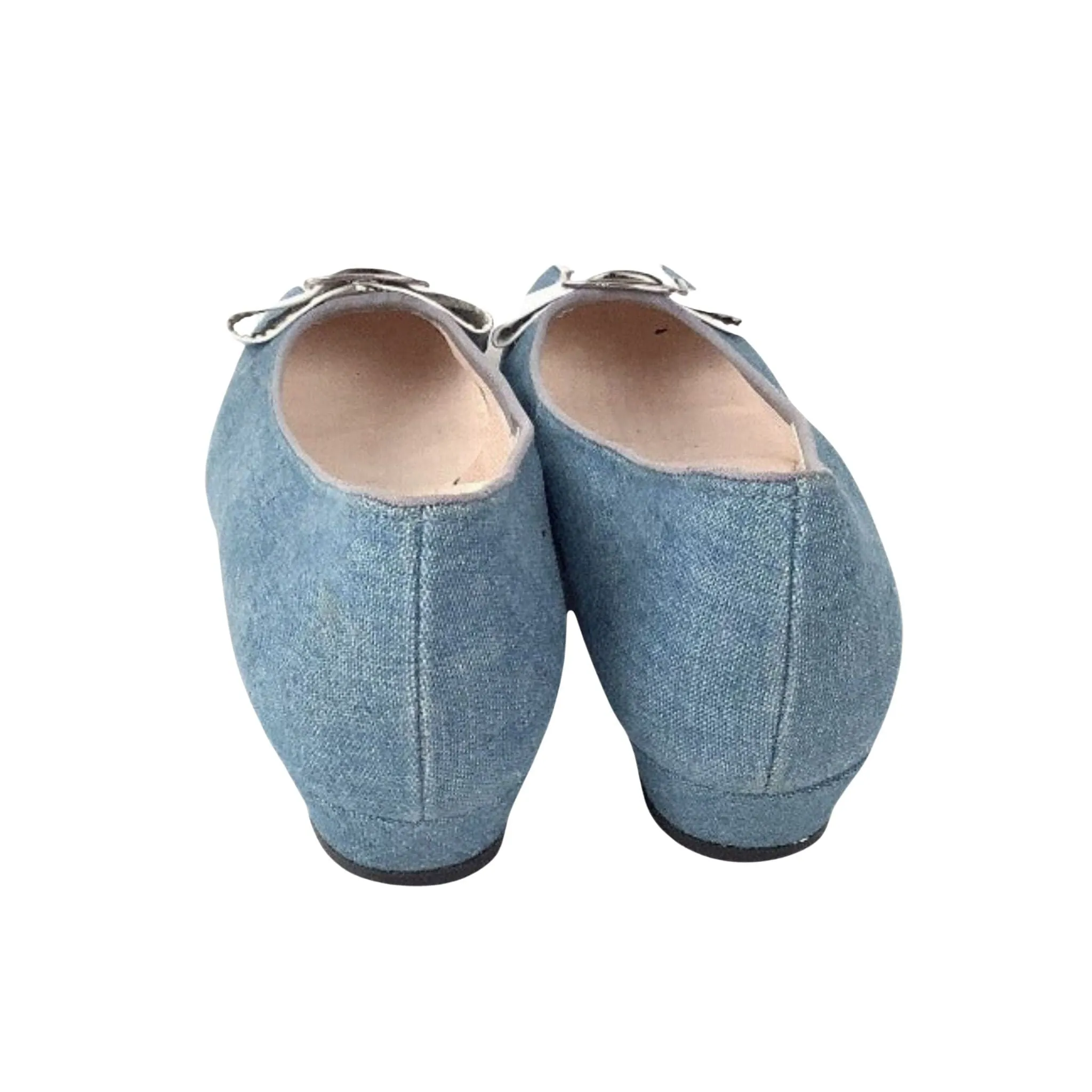 Denim Flat Heel Shoes