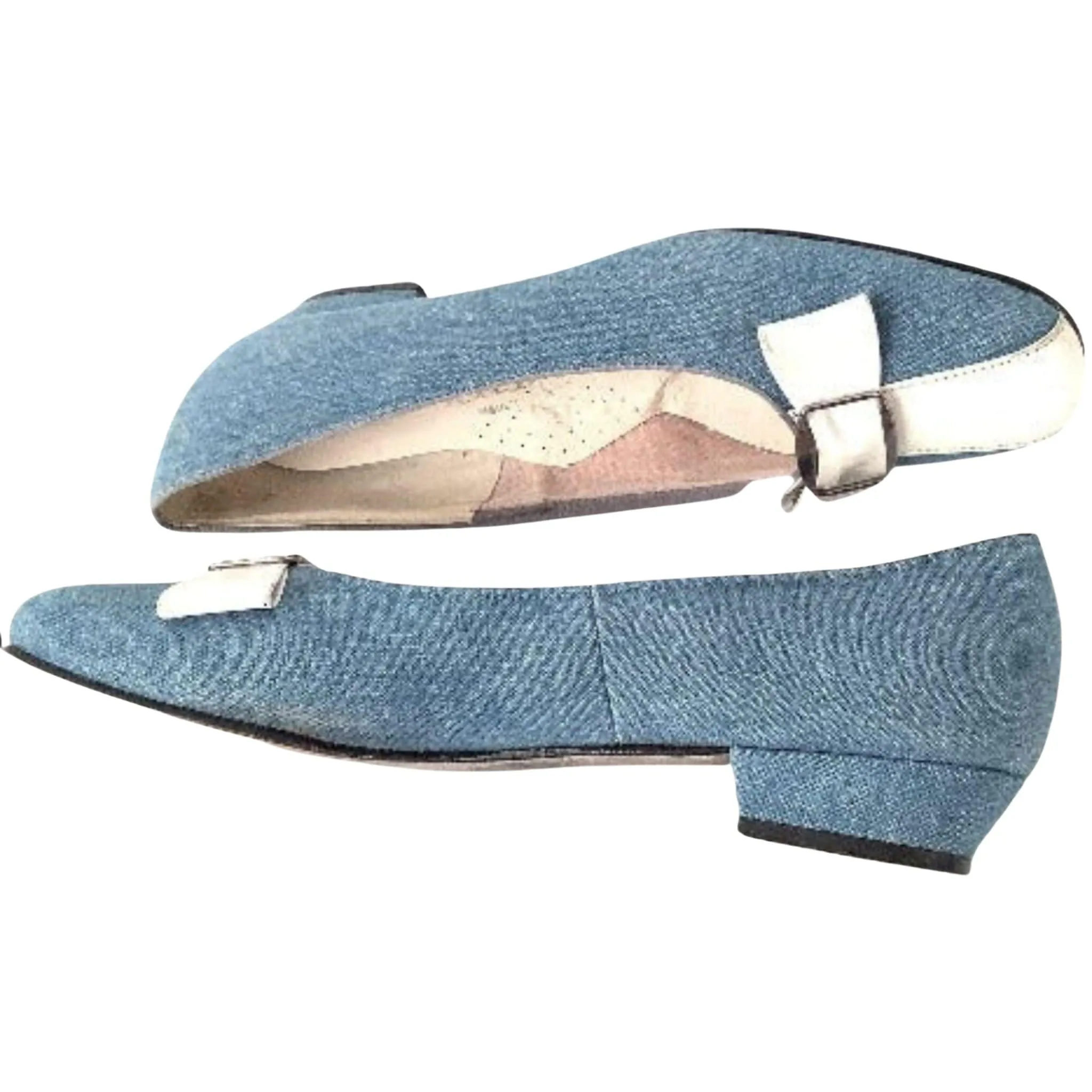 Denim Flat Heel Shoes