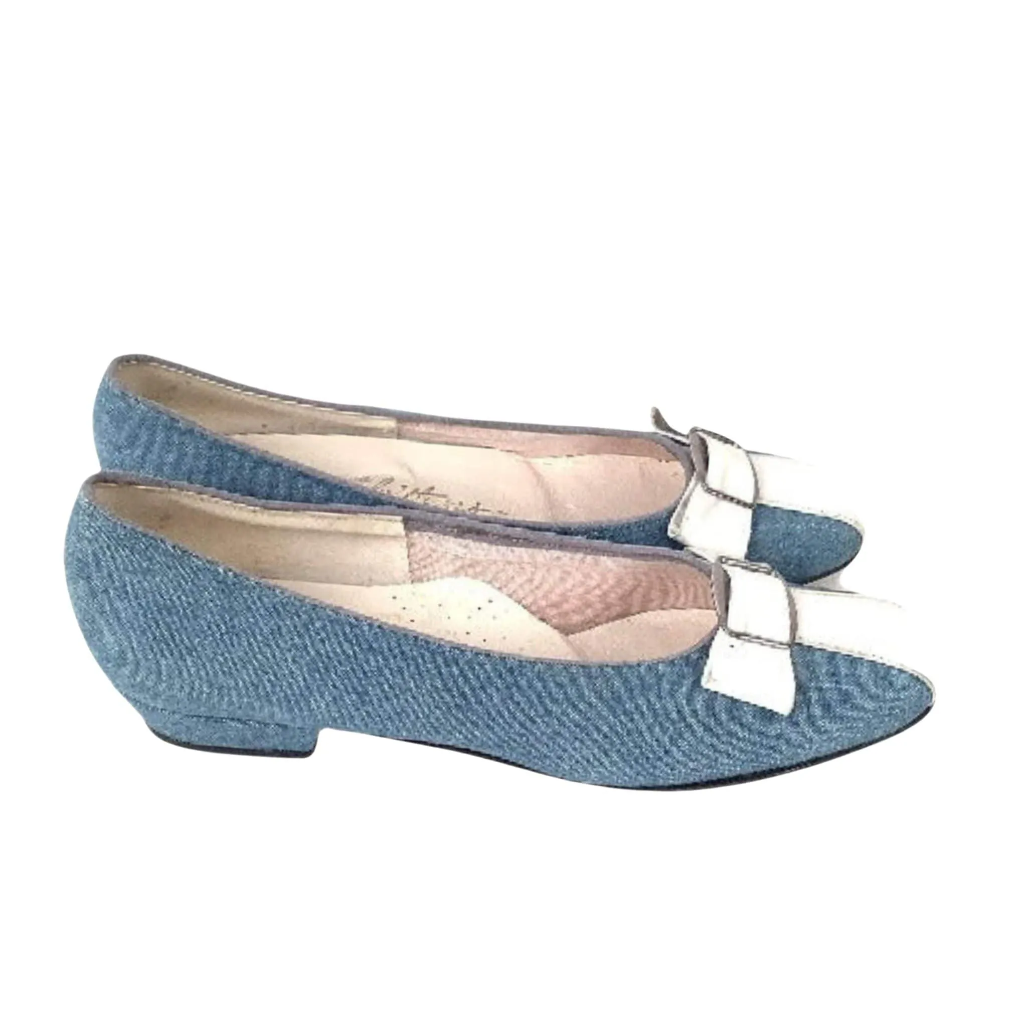 Denim Flat Heel Shoes