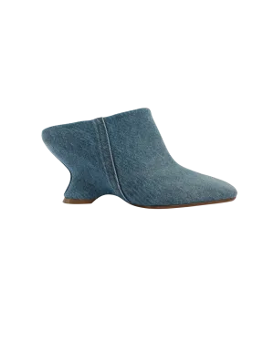 Denim Mule Heels
