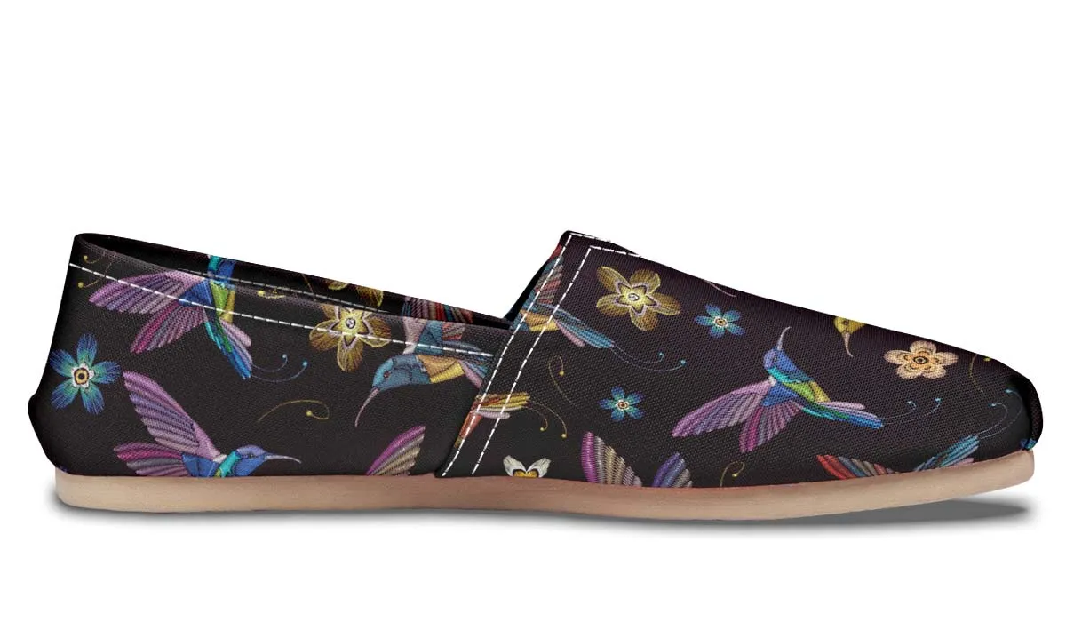 Embroidery Hummingbirds Casual Shoes