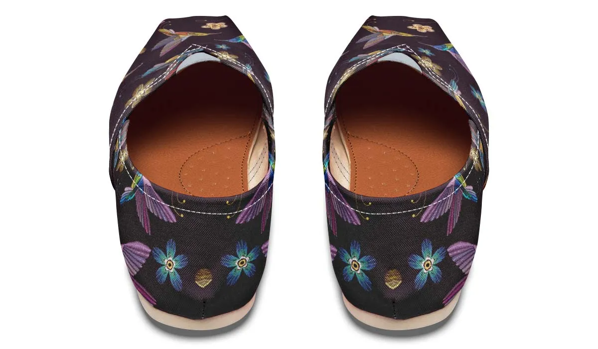 Embroidery Hummingbirds Casual Shoes