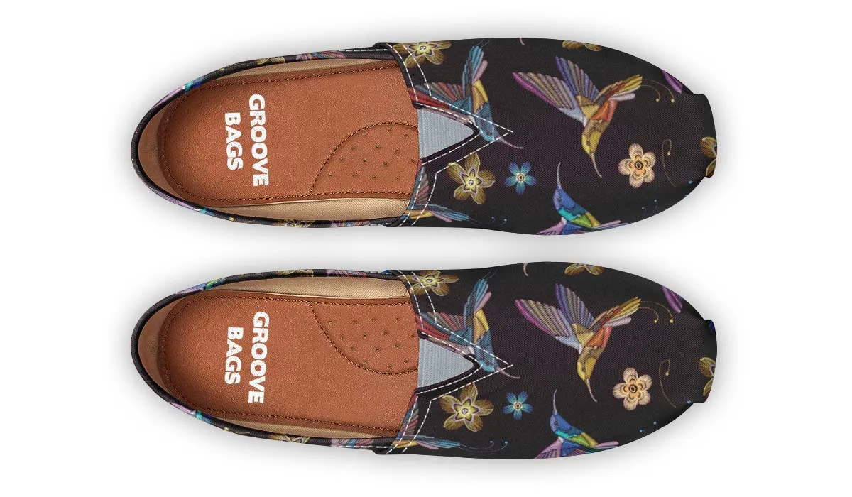 Embroidery Hummingbirds Casual Shoes