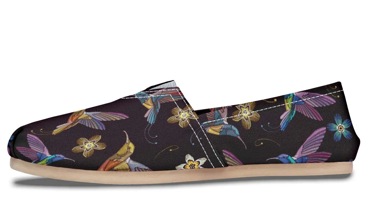 Embroidery Hummingbirds Casual Shoes