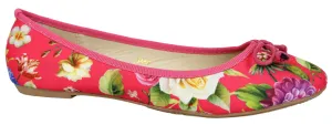Floral Pattern Ballerina Pumps Comfort flat Shoes