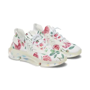 Floral Women's Mesh Sneakers - Trendy Floral Design for Casual Comfort