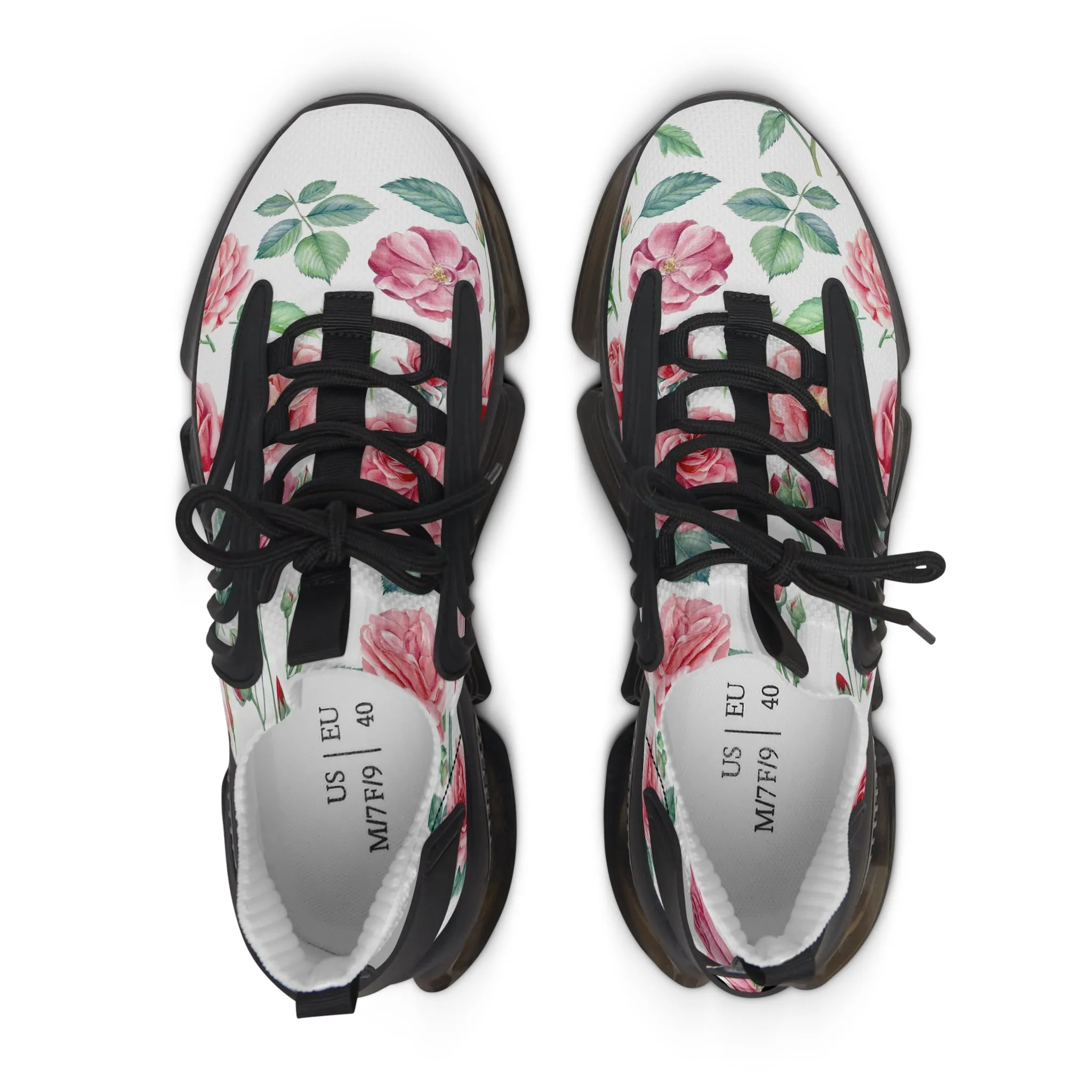 Floral Women's Mesh Sneakers - Trendy Floral Design for Casual Comfort