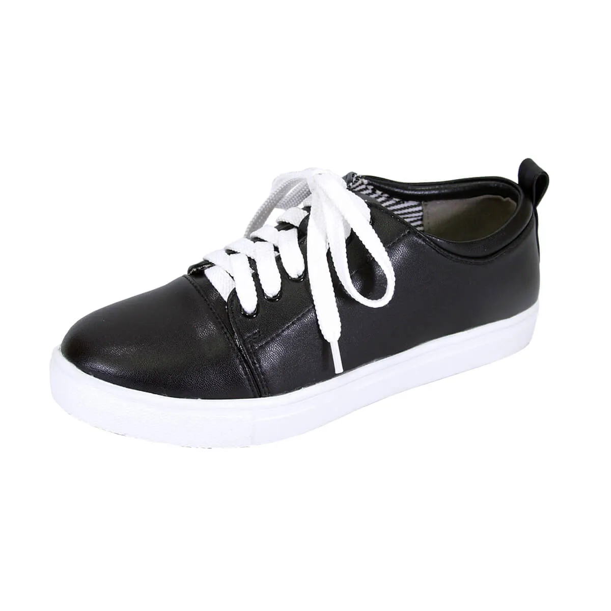 FUZZY Anita Women's Wide Width Comfort Lace-up Sneakers
