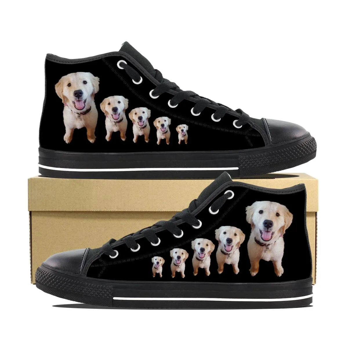 GOLDEN RETRIEVER CANVAS SHOES