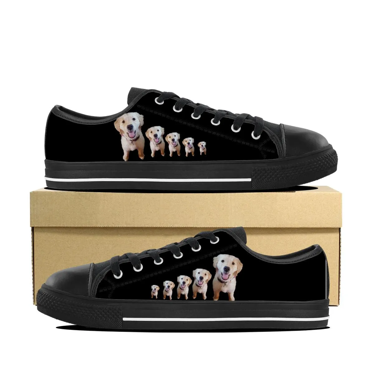 GOLDEN RETRIEVER CANVAS SHOES