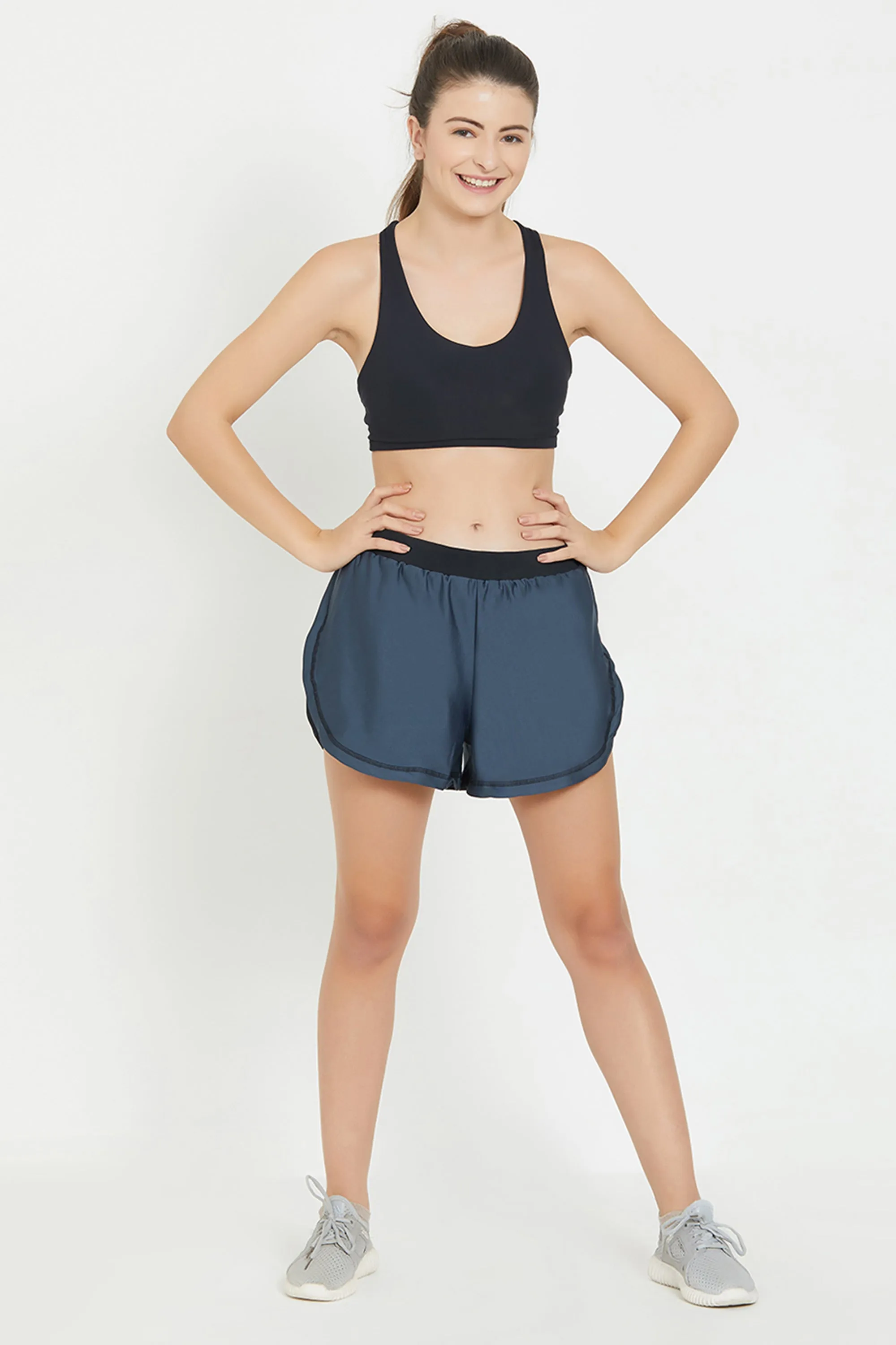 Grey Elasticated Shorts