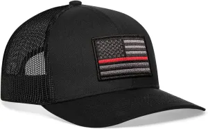 HAKA American Flag Hat, USA Trucker Hat for Men & Women, Adjustable Baseball Cap, Mesh Snapback, Durable Outdoor Hat