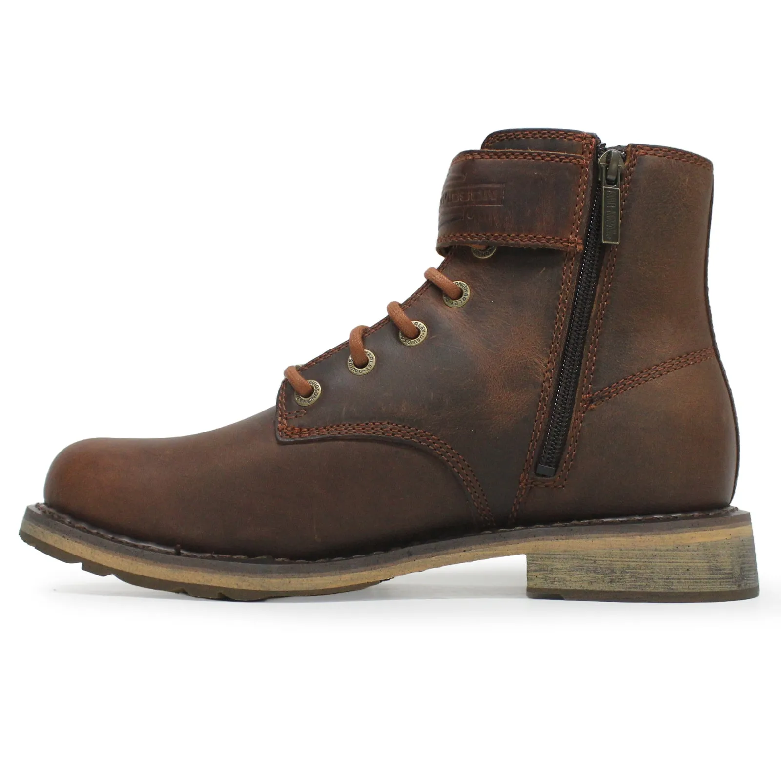 Harley Davidson Vntgmoto Short Full Grain Leather Men's Ankle Boots