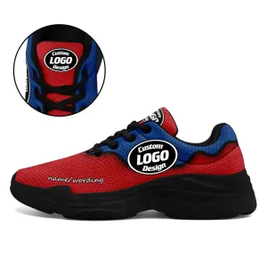 Holiday Gifts,Personalized Mesh Walking Sneakers, Custom Trendy Shoes, Gift for Company, Event, Team