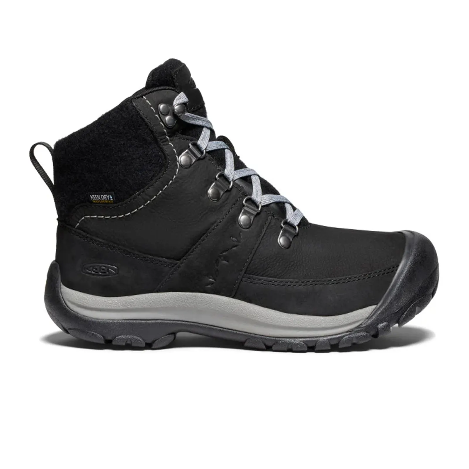Keen Kaci III Winter Mid Waterproof Boot (Women) - Black/Steel Grey