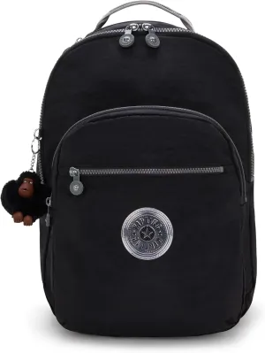 Kipling Women's Seoul 15" Laptop Backpack, Durable, Roomy with Padded Shoulder Straps, Built-In Protective Sleeve