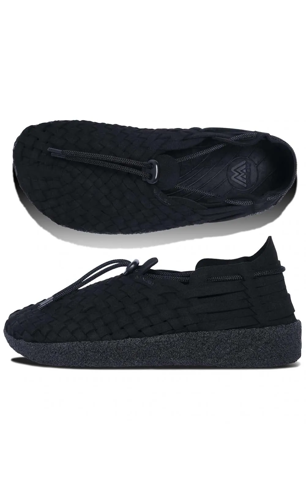 Latigo Suede Vegan Leather Shoes   Black/Black