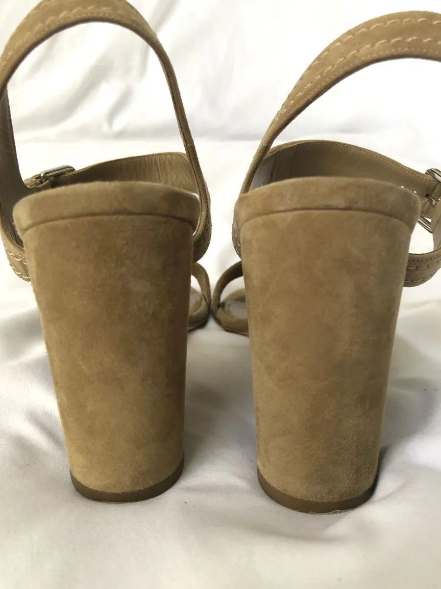 Loro Piana Size 10 Tan Suede Sandals