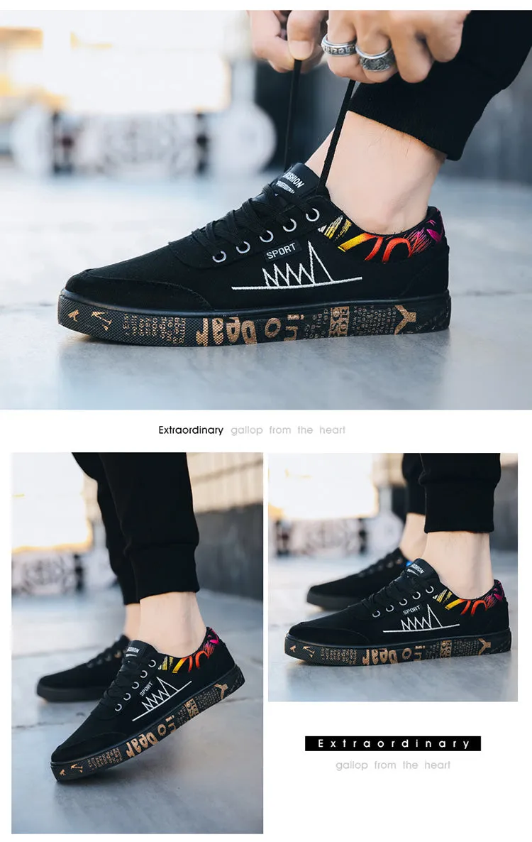 Men Casual Shoes Light Canvas Shoes Comfort Sneakers