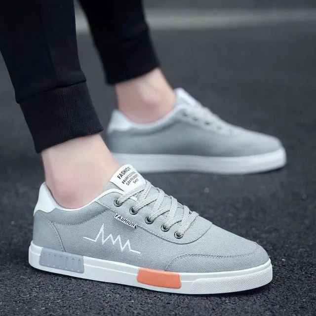 Men Casual Shoes Light Canvas Shoes Comfort Sneakers