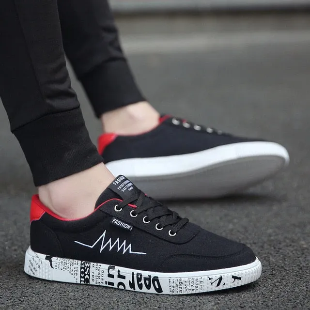 Men Casual Shoes Light Canvas Shoes Comfort Sneakers