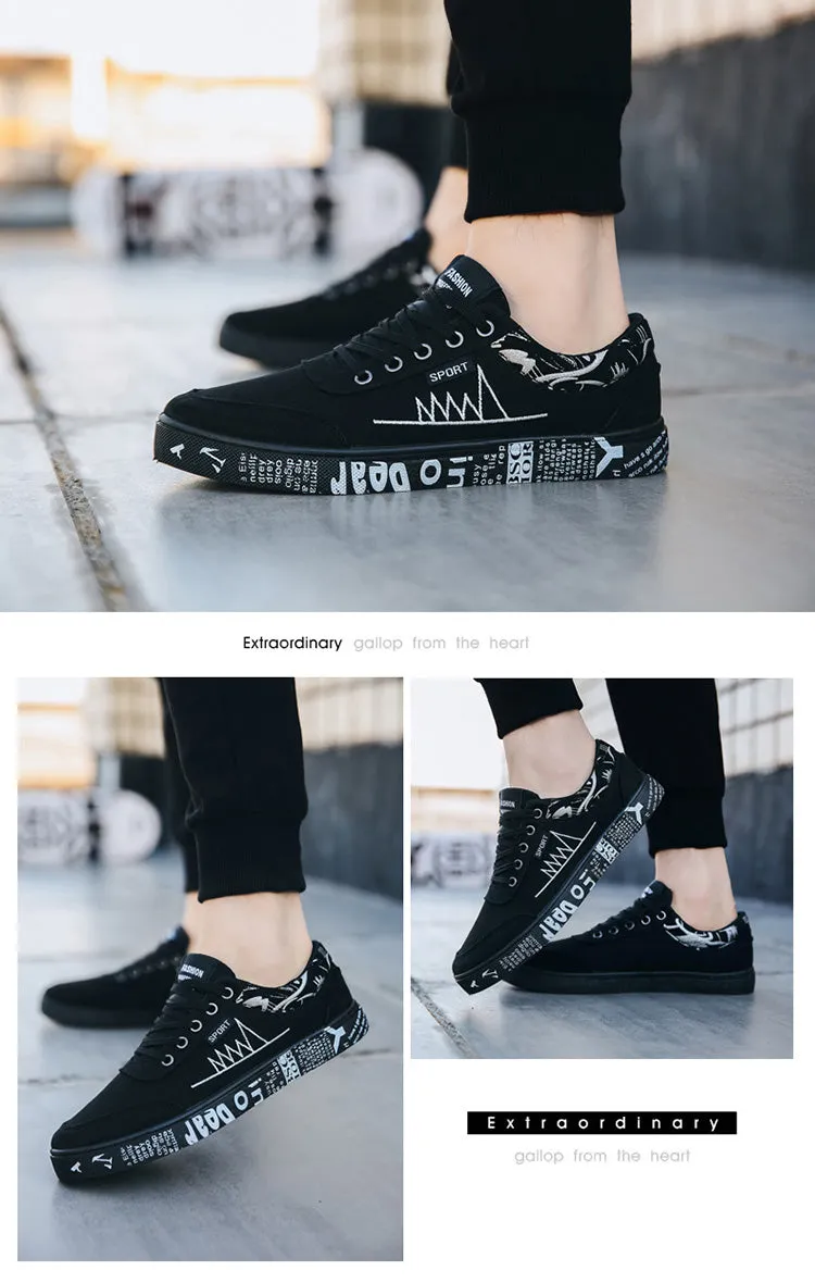 Men Casual Shoes Light Canvas Shoes Comfort Sneakers