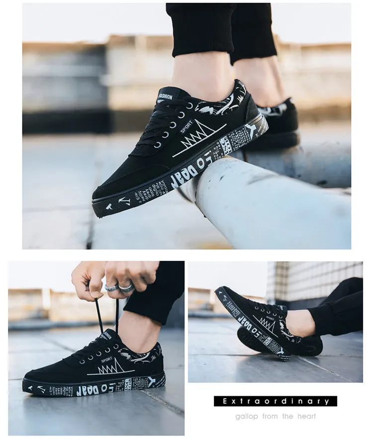 Men Casual Shoes Light Canvas Shoes Comfort Sneakers