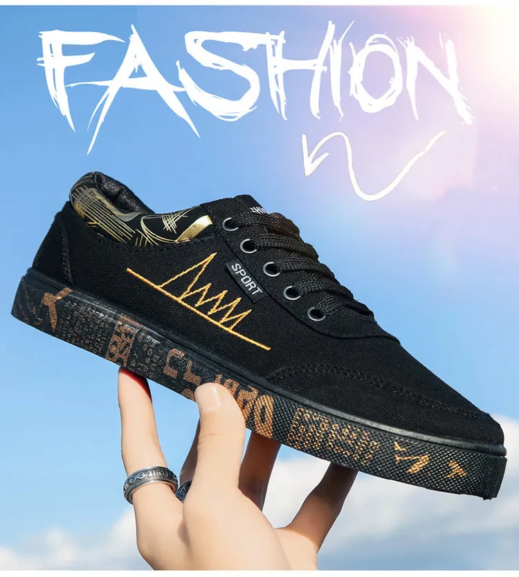 Men Casual Shoes Light Canvas Shoes Comfort Sneakers