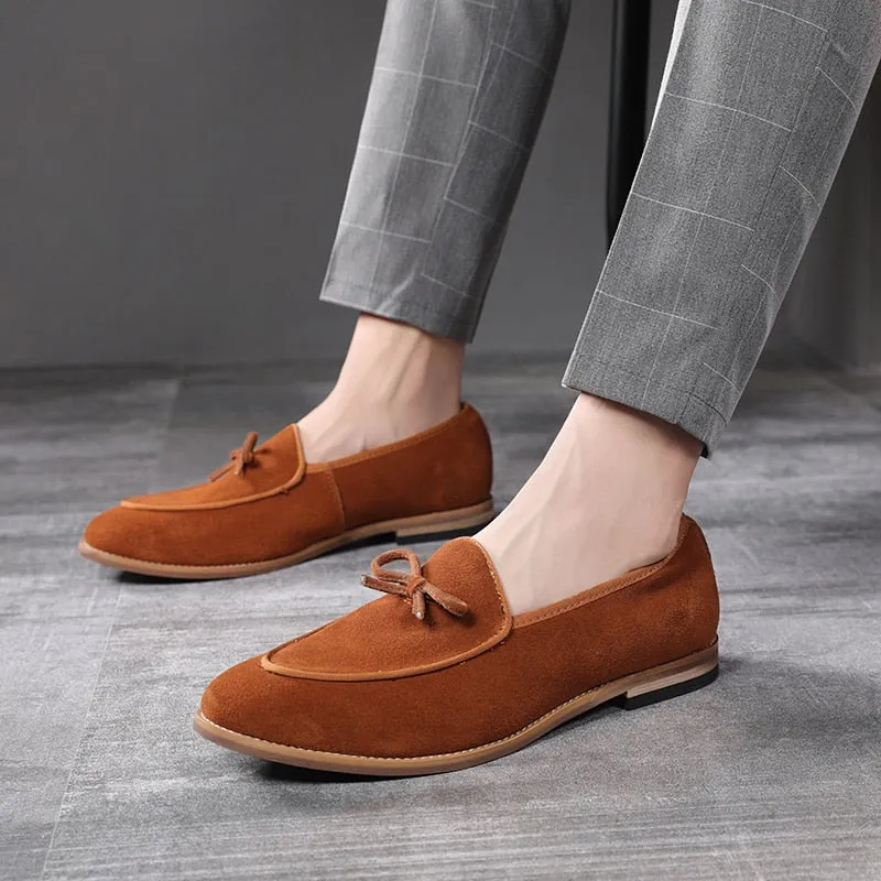 Men Suede Leather Loafer Shoes