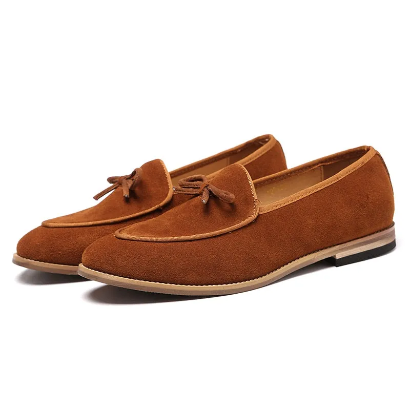 Men Suede Leather Loafer Shoes