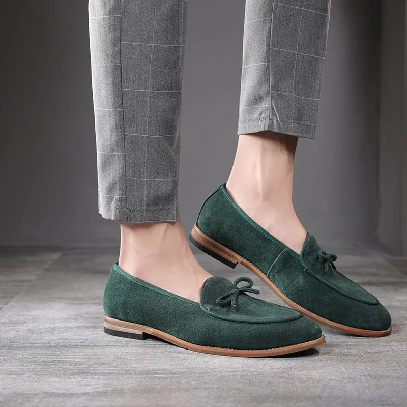 Men Suede Leather Loafer Shoes
