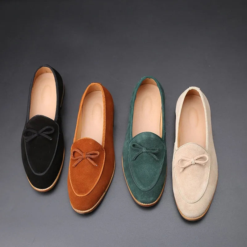 Men Suede Leather Loafer Shoes